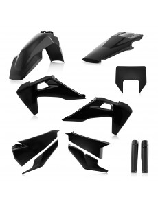 KIT PLÁSTICOS COMPLETO ACERBIS HUSQVARNA TE / FE 2020 - 2021 - PRETO